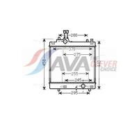 Engine Cooling Radiator Fits Nissan Pixo Suzuki Alto 7 AVA Clever Choice SZA2113