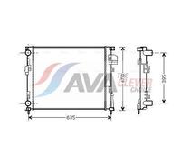 AVA COOLING SYSTEMS RTA2303 Engine radiator