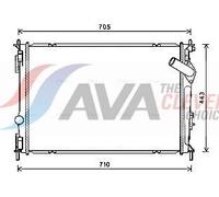 Engine Cooling Radiator Fits Nissan Qashqai 1 +2 AVA Clever Choice DNA2419
