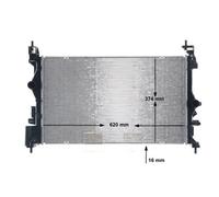 MAHLE ORIGINAL CR 1198 000S Engine radiator