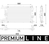 Mahle Radiator CR2595000P - OE Quality To Fit Vauxhall Astra-J 1.4
