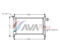 AVA COOLING SYSTEMS OLA2023 Engine radiator