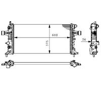 MAHLE ORIGINAL CR 228 000S Engine radiator