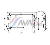 PRASCO OLA2380 Engine radiator