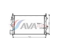 AVA Coolant Radiator OL2468 for OPEL INSIGNIA (2009) 1.8 VVT ECOTEC etc