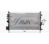 AVA Coolant Radiator OL2731 for VAUXHALL INSIGNIA SPORTS TOURER (2009) 1.6 CDTI