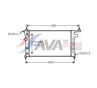 AVA Coolant Radiator OLA2184 for CHEVROLET CORSA PICK UP (1994) 1.4 etc