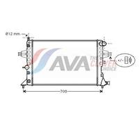 PRASCO OLA2254 Engine radiator