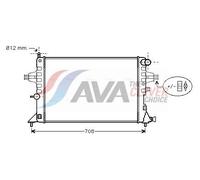 AVA Coolant Radiator OLA2296 for OPEL ASTRA (1998) 2.2 etc