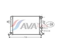 AVA COOLING SYSTEMS OLA2444 Engine radiator