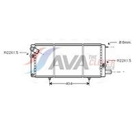 PRASCO PEA2085 Engine radiator