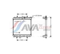 Radiator PE2243 AVA 133037 1330B4 1330F9 1330H2 1331TQ