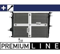 MAHLE ORIGINAL CR 23 000P Engine radiator