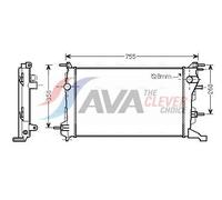 AVA Coolant Radiator RT2410 for RENAULT MEGANE (2009) 1.5 DCI etc