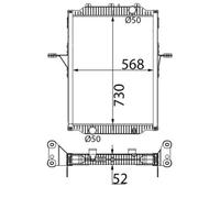 Engine Cooling Radiator Fits Renault Volvo Renault Trucks MAHLE CR 2793 000S