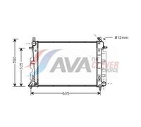 AVA Coolant Radiator SB2026 for Saab 900 (1994) 2.3 16