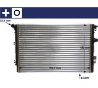 MAHLE ORIGINAL CR 2032 000S Engine radiator