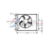 AVA Coolant Radiator SAA2013 for SEAT CORDOBA (2003) 1.2 etc
