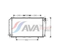 AVA Coolant Radiator SU2043 for Subaru Impreza (1993) 2.0