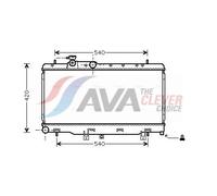 Engine Cooling Radiator Fits Subaru Outback Legacy 3 AVA Clever Choice SUA2052