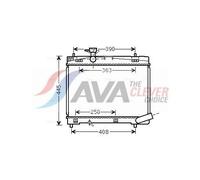 AVA COOLING SYSTEMS TO2663 Engine radiator