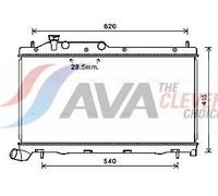 AVA Coolant Radiator SU2105 for SUBARU FORESTER (2008) 2.0 TDI etc