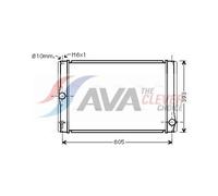 Engine Cooling Radiator Fits Toyota Auris Estate AVA Clever Choice TOA2400