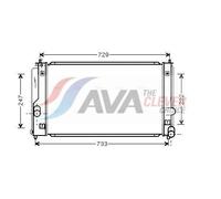 Engine Cooling Radiator Fits Toyota Celica Coupe AVA Clever Choice TO2295