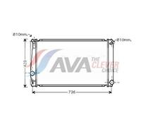 AVA TO2419 Cooling Radiator