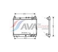 Engine Cooling Radiator Fits Toyota Yaris/Vitz AVA Clever Choice TO2258