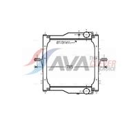 AVA Coolant Radiator RE2094 for Renault Trucks Midlum (2006) 220.08