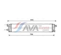 AVA Coolant Radiator AI2366 for AUDI A5 (2008) A5 2.0 TDI etc