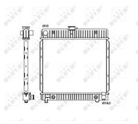 ENGINE COOLING RADIATOR NRF OE QUALITY REPLACEMENT 514250