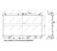ENGINE COOLING RADIATOR NRF OE QUALITY REPLACEMENT 517722