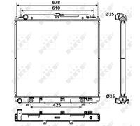 ENGINE COOLING RADIATOR NRF OE QUALITY REPLACEMENT 53179