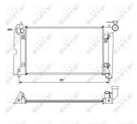 ENGINE COOLING RADIATOR NRF OE QUALITY REPLACEMENT 53396