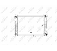 ENGINE COOLING RADIATOR NRF OE QUALITY REPLACEMENT 53740