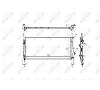 ENGINE COOLING RADIATOR NRF OE QUALITY REPLACEMENT 53746