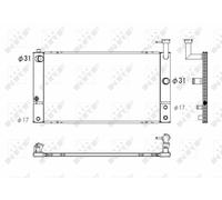 ENGINE COOLING RADIATOR NRF OE QUALITY REPLACEMENT 53747