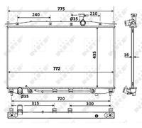 ENGINE COOLING RADIATOR NRF OE QUALITY REPLACEMENT 53943