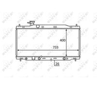 ENGINE COOLING RADIATOR NRF OE QUALITY REPLACEMENT 58456