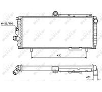 ENGINE COOLING RADIATOR NRF OE QUALITY REPLACEMENT 58701