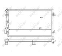 ENGINE COOLING RADIATOR NRF OE QUALITY REPLACEMENT 59056