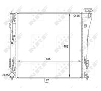 ENGINE COOLING RADIATOR NRF OE QUALITY REPLACEMENT 59087