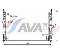 PRASCO PE2386 Engine radiator