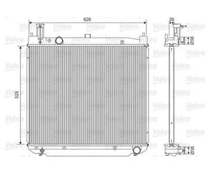 Engine Cooling Radiator VALEO Fits TOYOTA Hiace Bus 2.5L 2001-2006