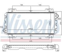 NISSENS 62093 Engine radiator