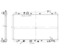 NRF 550040 Engine radiator