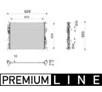 MAHLE CR 2824 000P Engine radiator