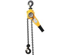 engine crane 1/2/3 Ton Manual Lever Chain Hoist G80 Galvanized Carbon Steel 360° Rotation Hook for Garage Factory Dock 1.5/3/6m Hoist with Hook(6m,2 Ton)